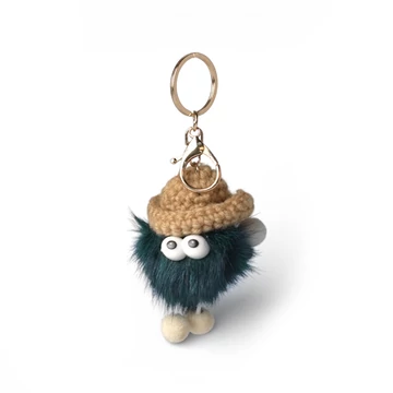 Táskadísz, manó, Little Elf Bag Charm, kék színben