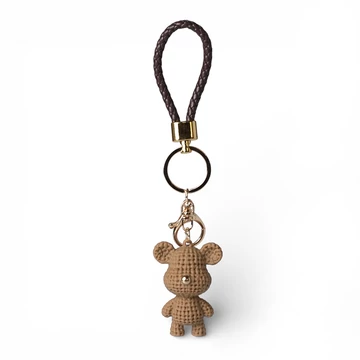 Táskadísz, mackó, Teddy Bag Charm, barna színben