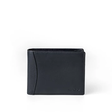 Férfi olasz bőr pénztárca, Nappa Leather Wallet, sötétkék színben