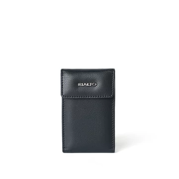 Unisex olasz bőr kártyatartó, Nappa Leather Cardholder Small, sötétkék színben