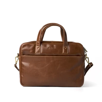 Férfi olasz bőr laptoptáska, Massimo Vachetta Laptop Bag, barna színben