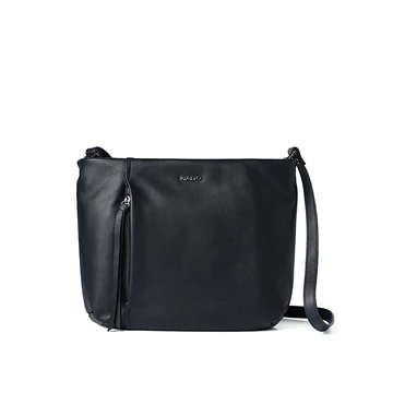 Női olasz bőr átvetős táska, Siena Crossbody Bag, sötétkék színben