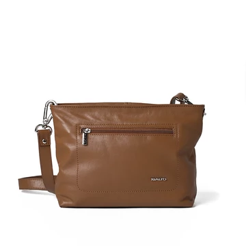Női olasz bőr válltáska, Lorena Shoulder Bag, világosbarna színben