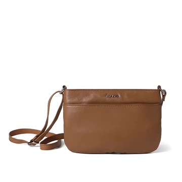 Női olasz bőr átvetős táska, Serena Small Crossbody Bag, világosbarna színben