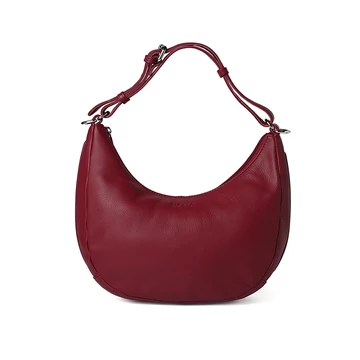 Női olasz bőr válltáska, Giulia Shoulder Bag, piros színben