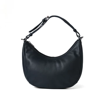 Női olasz bőr táska, Giulia Shoulder Bag, sötétkék színben