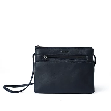Női olasz bőr átvetős táska, Alessia Small Crossbody Bag, sötétkék színben