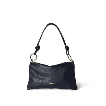 Női olasz bőr válltáska, Chiara Shoulder Bag Mini, sötétkék színben