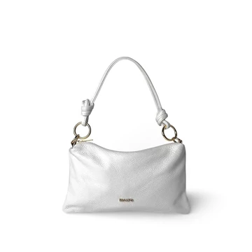 Női olasz bőr válltáska, Chiara Shoulder Bag Mini, fehér színben