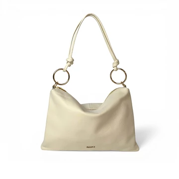 Női olasz bőr válltáska, Chiara Shoulder Bag, bézs színben