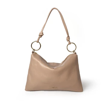 Női olasz bőr válltáska, Chiara Shoulder Bag, rózsaszín színben