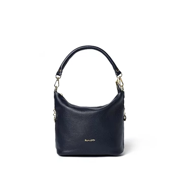 Női olasz bőr válltáska, Auora Shoulder Bag, sötétkék színben