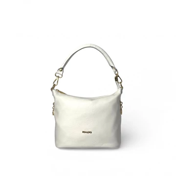 Női olasz bőr válltáska, Aurora Shoulder Bag, fehér színben