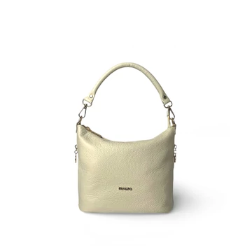 Női olasz bőr válltáska, Aurora Shoulder Bag, bézs színben