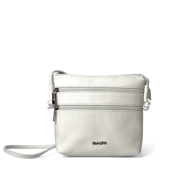 Női olasz bőr válltáska, Lucia Crossbody Bag, fehér színben