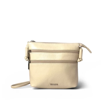Női olasz bőr válltáska, Lucia Crossbody Bag, bézs színben