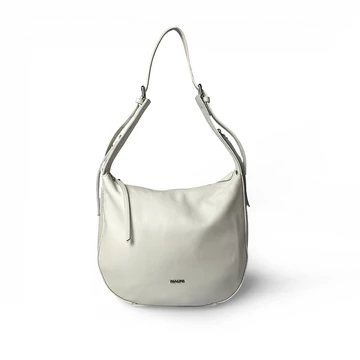 Női olasz bőr válltáska, Elisa Shoulder Bag, fehér színben