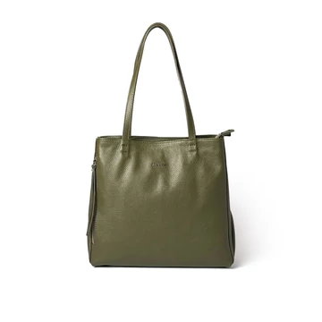 Női olasz bőr válltáska, ElisaArianna Shoulder Bag, olivazöld színben