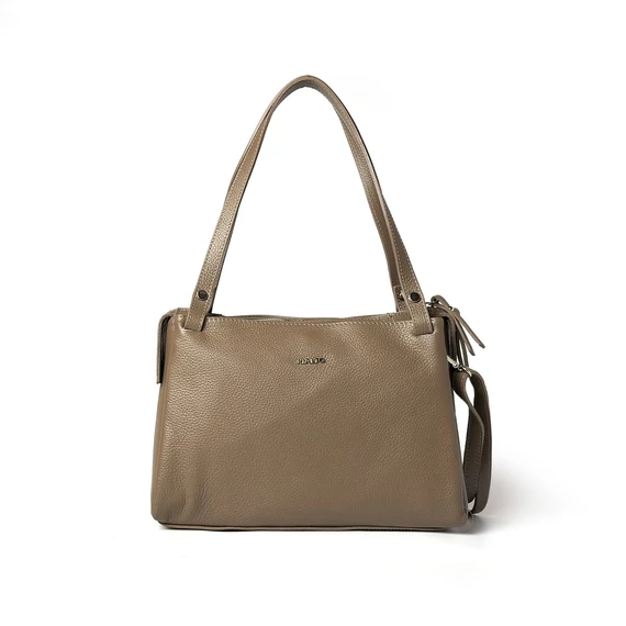 Női olasz bőr válltáska, Elsa Shoulder Bag, homok színben