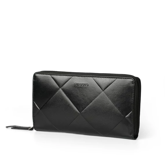Linea Pressed Leather Wallet Noir