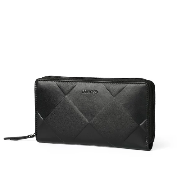 Linea Pressed Nappa Leather Wallet Noir