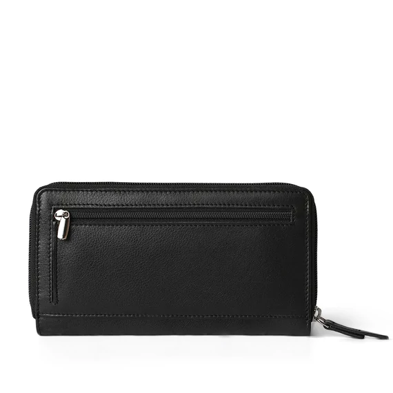 Linea Pressed Nappa Leather Wallet Noir