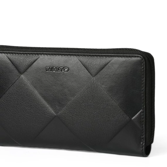 Linea Pressed Nappa Leather Wallet Noir