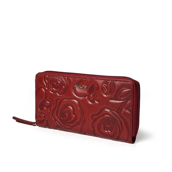 Rosa  Leather Wallet Grande Ruby