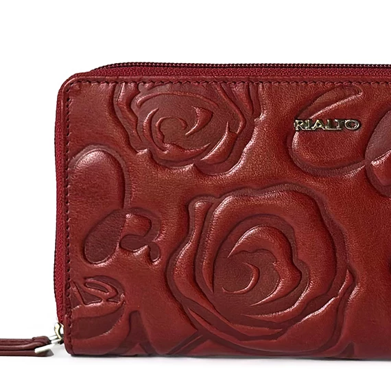 Rosa  Leather Wallet Grande Ruby