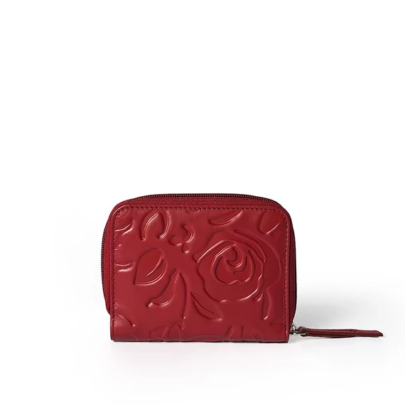 Rosa Nappa Leather Wallet Midi Ruby