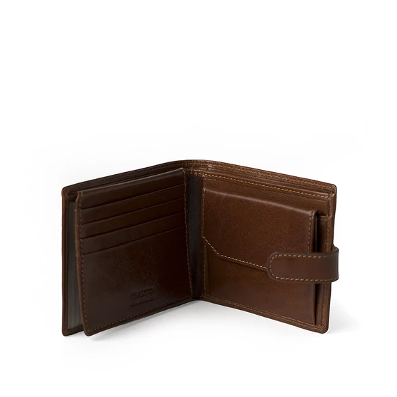 Vachetta Leather Wallet Marone