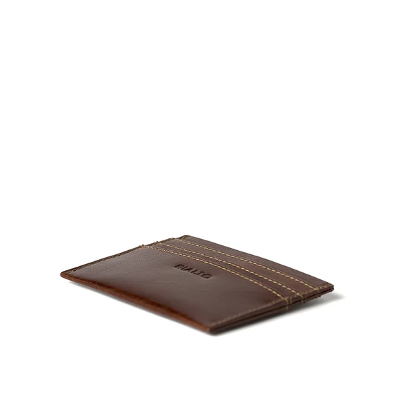 Vachetta Leather Cardholder Marone
