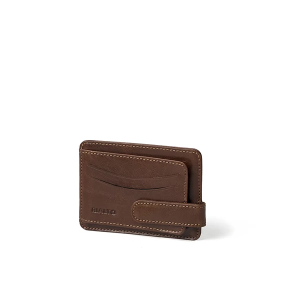 Vachetta Leather Cardholder Marone