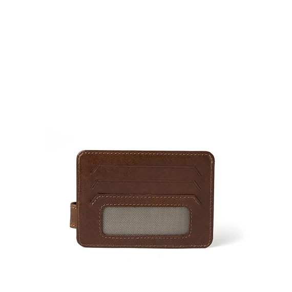 Vachetta Leather Cardholder Marone