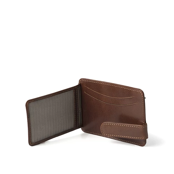 Vachetta Leather Cardholder Marone