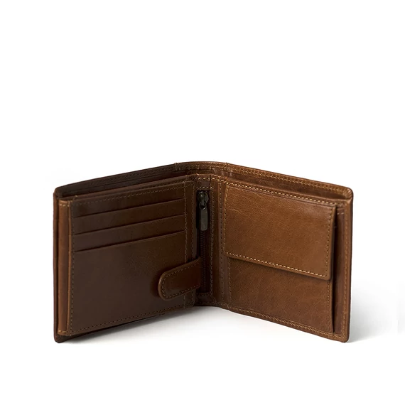 Vachetta Leather Wallet Marone