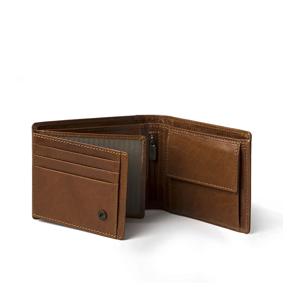 Vachetta Leather Wallet Marone