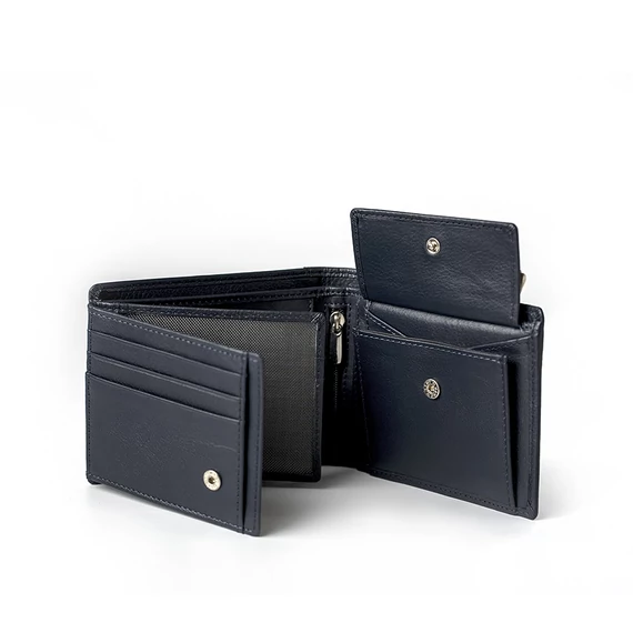 Nappa Leather Wallet Navy