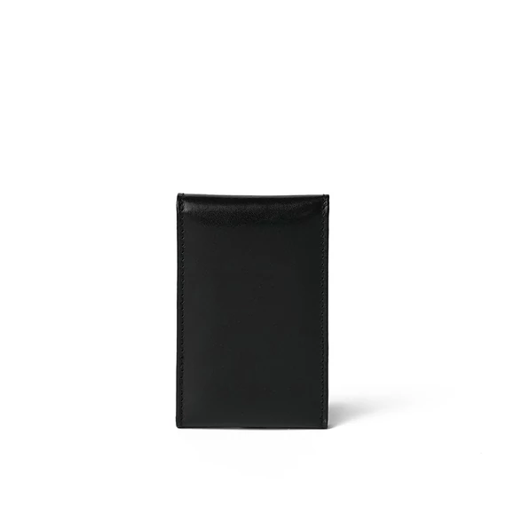Leather Cardholder Small Noir