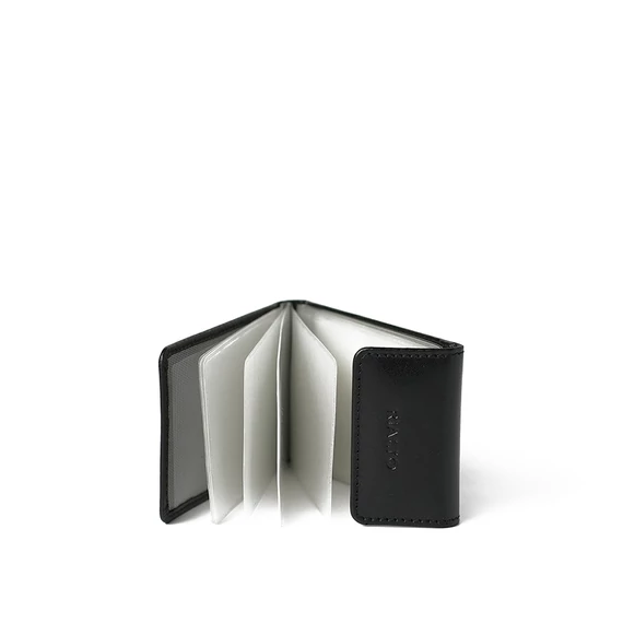 Leather Cardholder Small Noir
