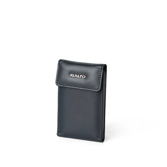 Nappa Leather Cardholder Small Navy