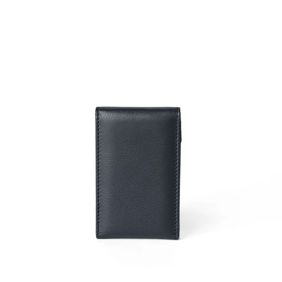 Nappa Leather Cardholder Small Navy