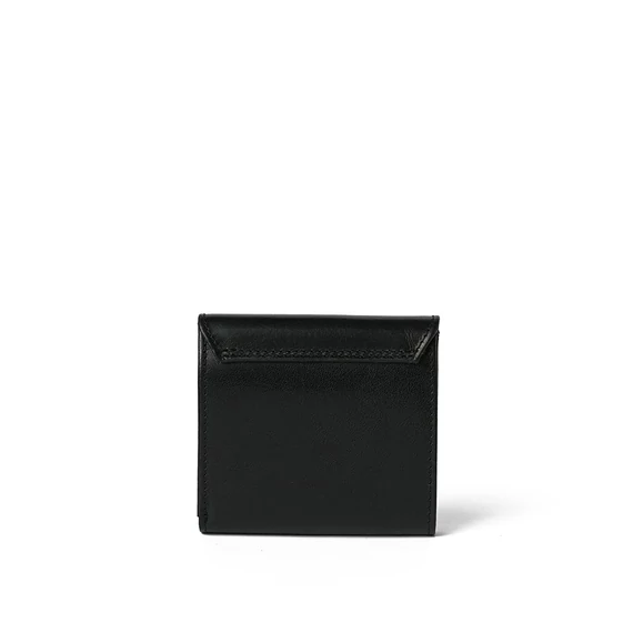  Leather Wallet Midi Noir