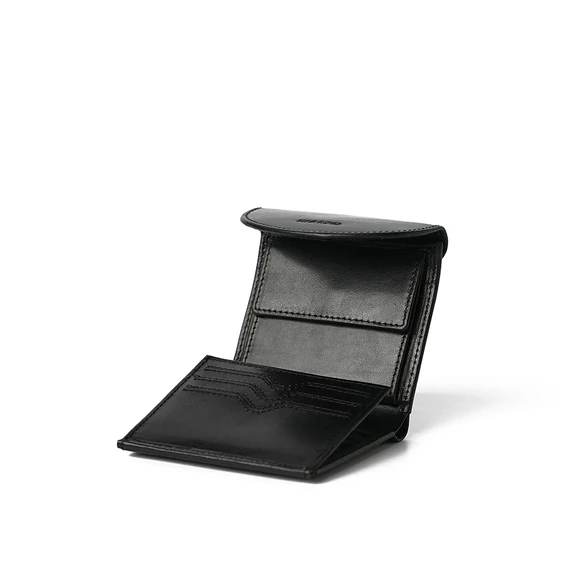  Leather Wallet Midi Noir