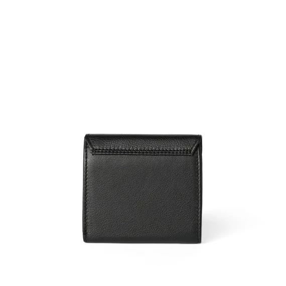 Nappa Leather Wallet Midi Noir
