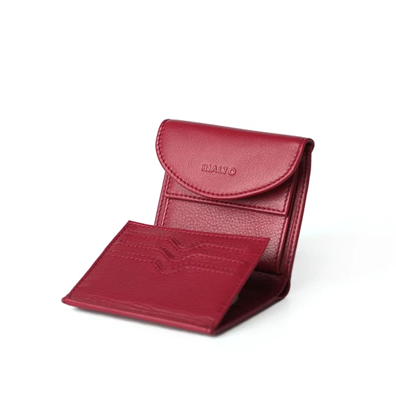 Nappa Leather Wallet Midi Ruby