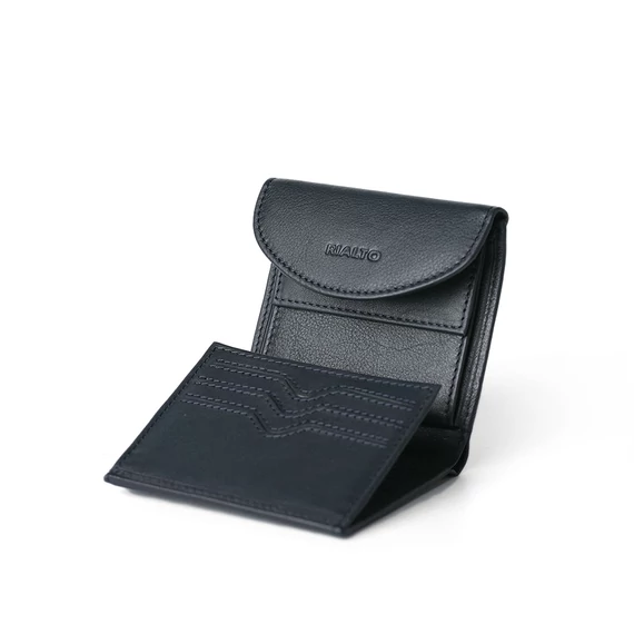 Nappa Leather Wallet Midi Navy