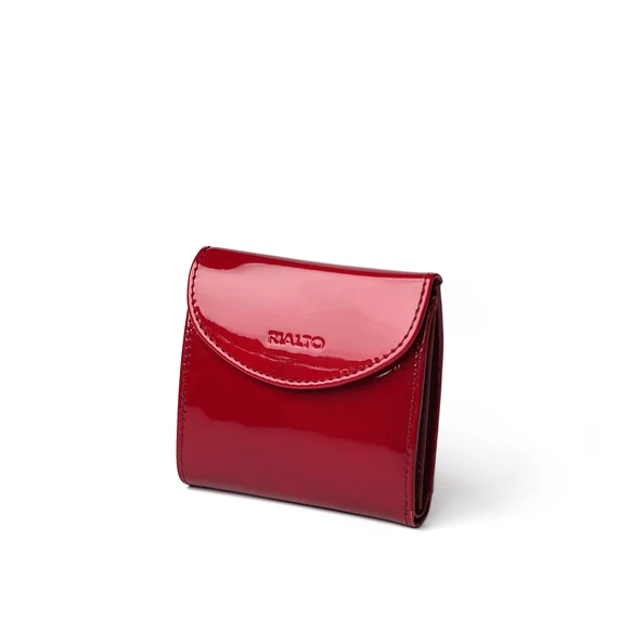 Patent Leather Wallet Midi Ruby