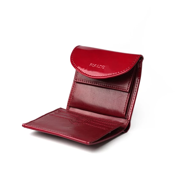 Patent Leather Wallet Midi Ruby