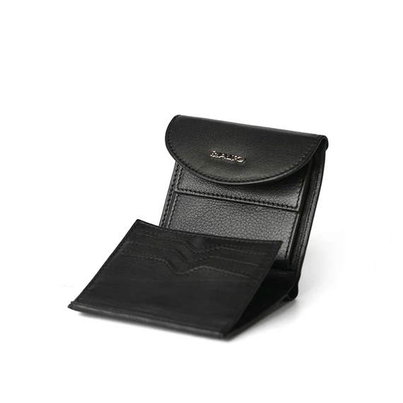 Nappa Leather Wallet Midi Noir